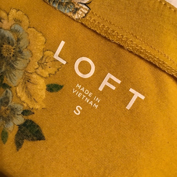 Loft Mustard Floral Top - Picture 3 of 3
